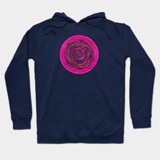 Pink Concentric Circles Hoodie